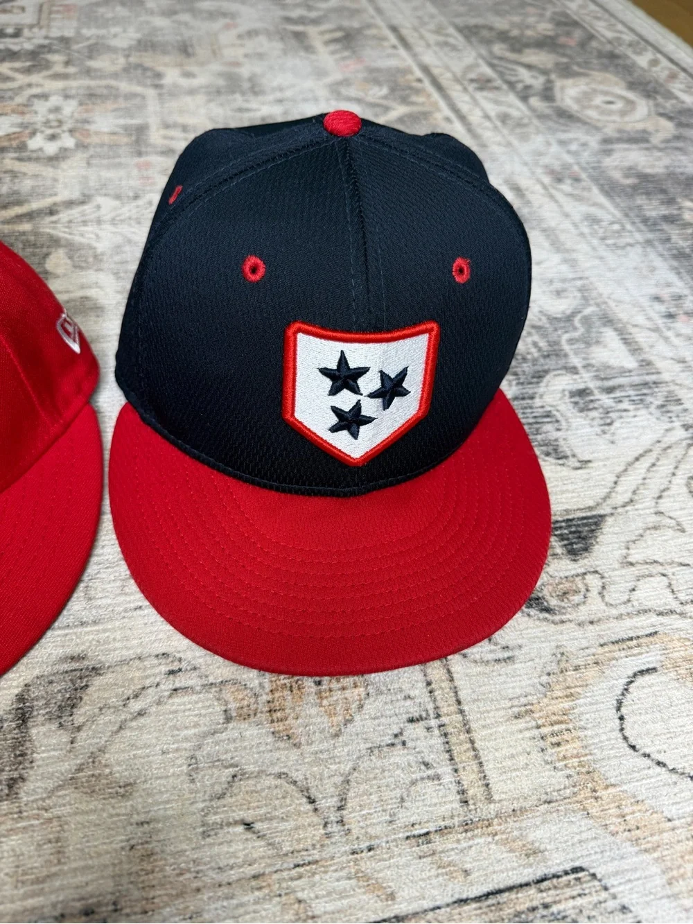 Minor League Fitted flat bill hats